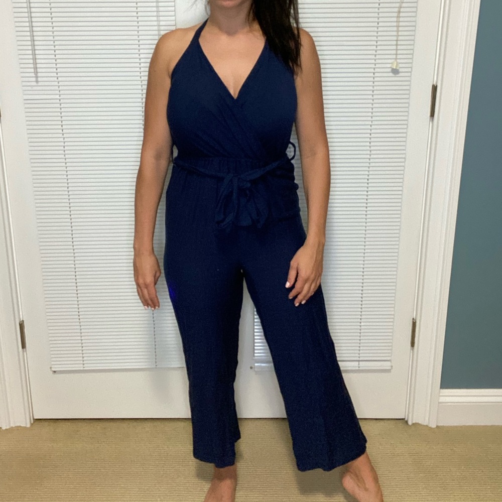 Navy blue jumpsuit